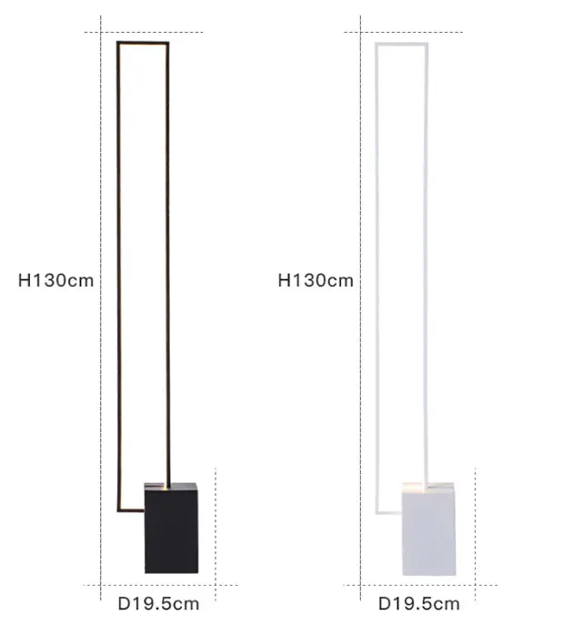 Nordic Standing Contemporary Smart Square Led Strip Floor Lamp ChandeliersLife®