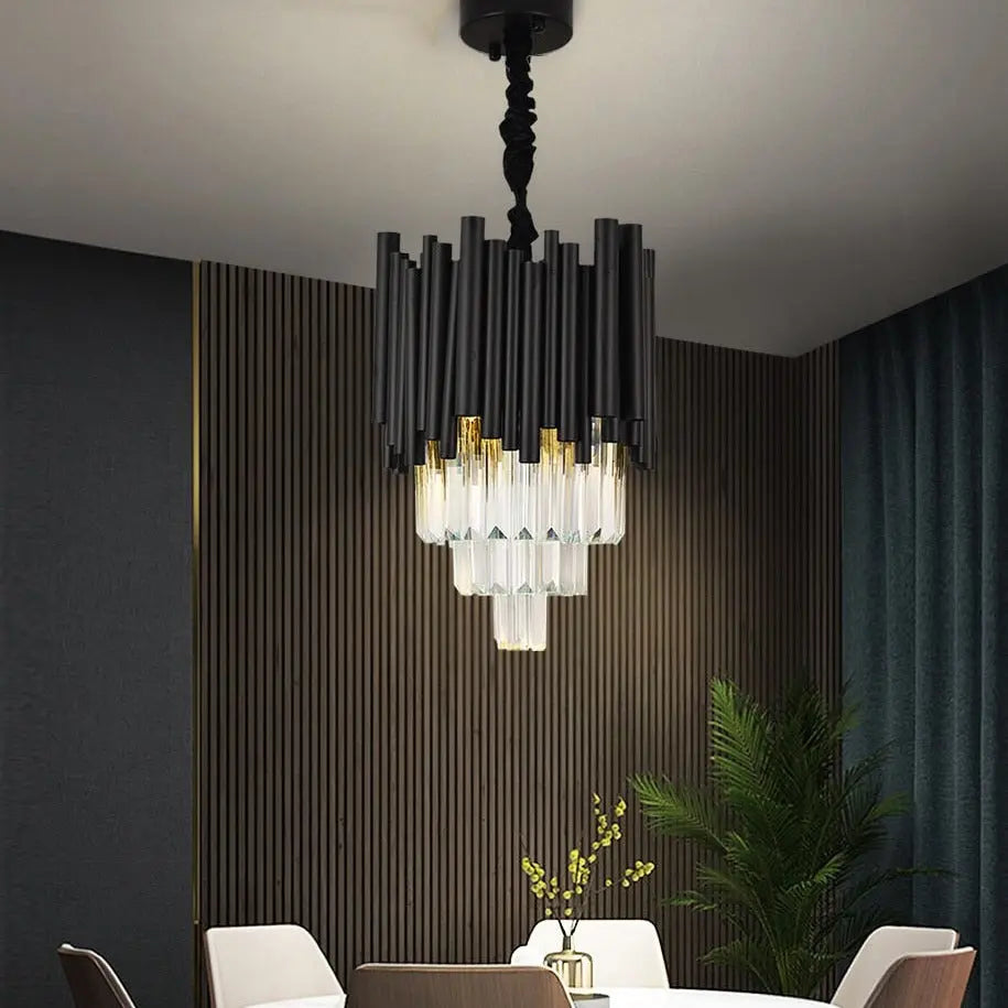 Modern Black Crystal Hanging Light ChandeliersLife®