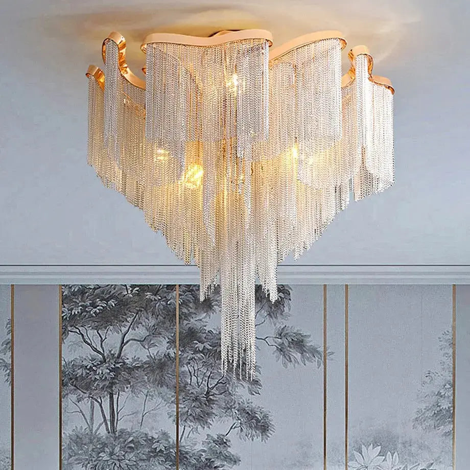 Modern Gold Tassel Decorative Chandelier ChandeliersLife®