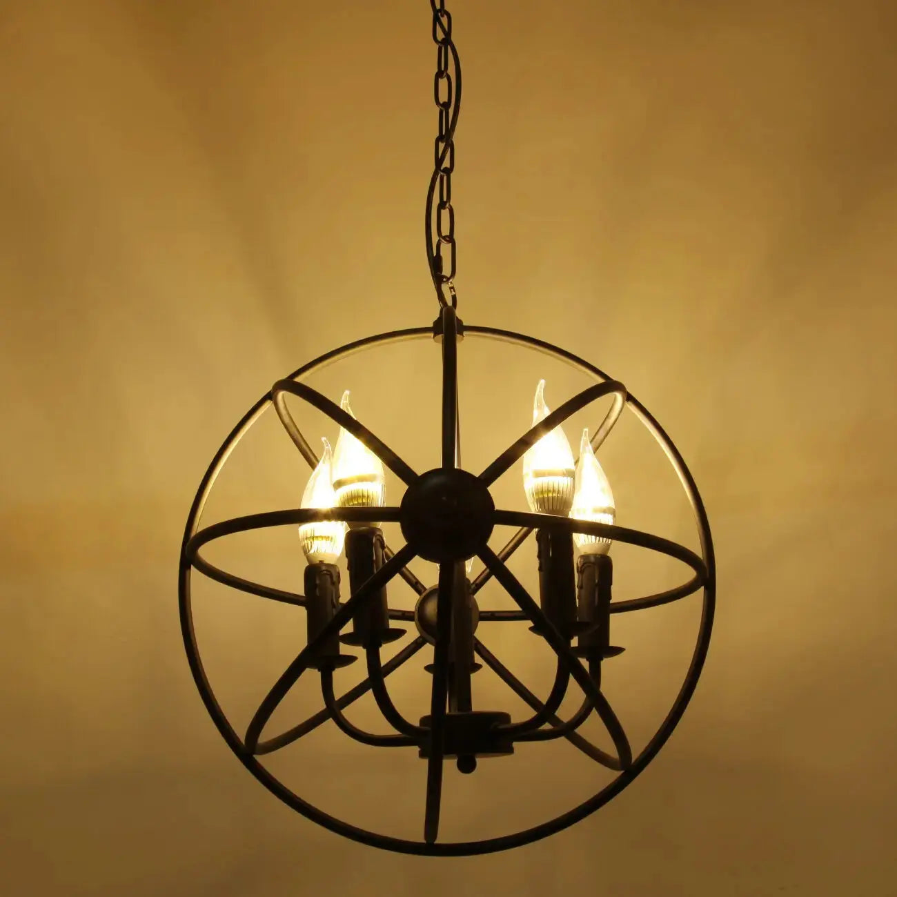 5 Light Unique Globe Chandelier ChandeliersLife®