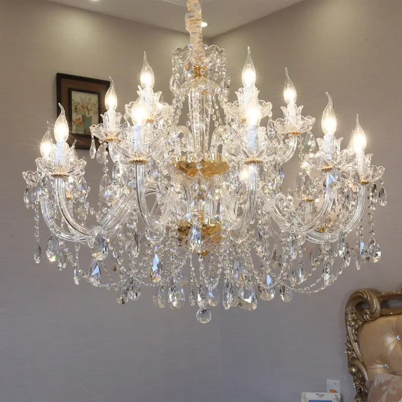Gold Crystal Chandelier ChandeliersLife®