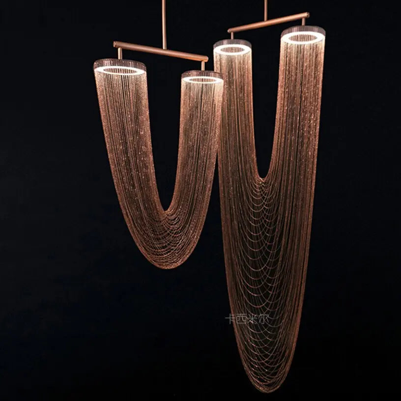 LED Retro Iron Chain LED Chandelier ChandeliersLife®