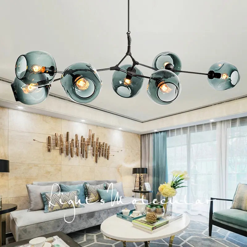 Modern Glass Designer Hanging Chandelier