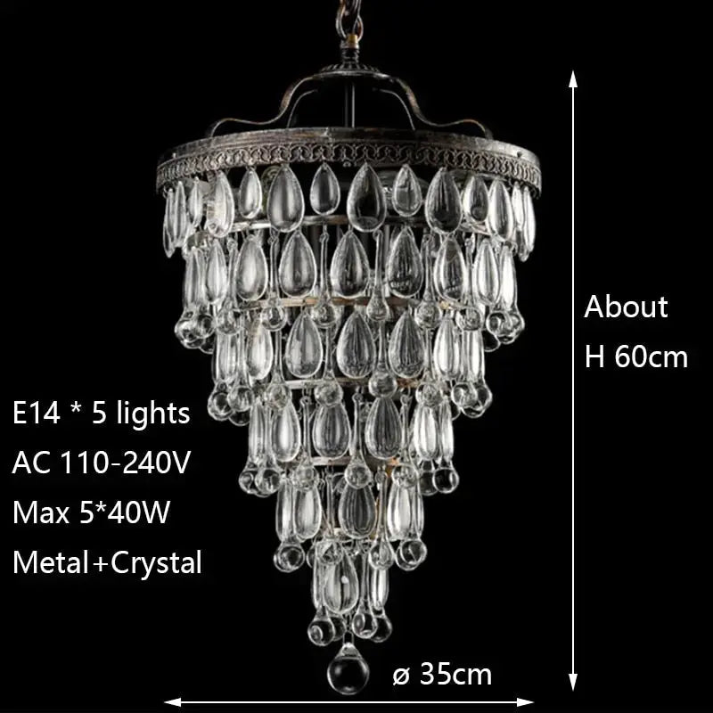 Retro Vintage Cooper Crystal Retro Chandelier ChandeliersLife®