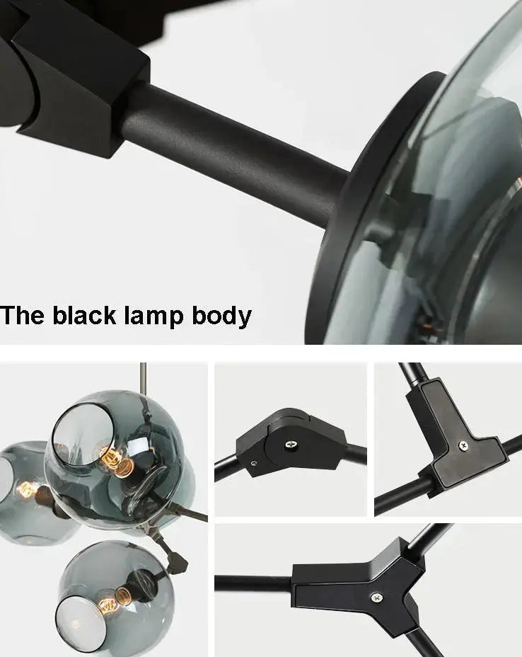 Modern Glass Designer Hanging Chandelier Nordic