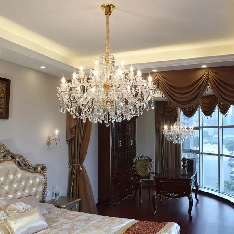 Gold Crystal Chandelier