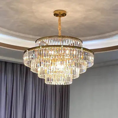 Living Room Crystal Chandelier ChandeliersLife®