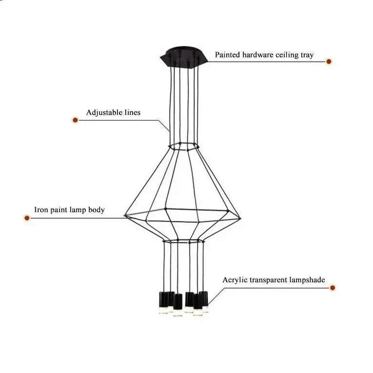 Postmodern Long Chandelier ChandeliersLife®