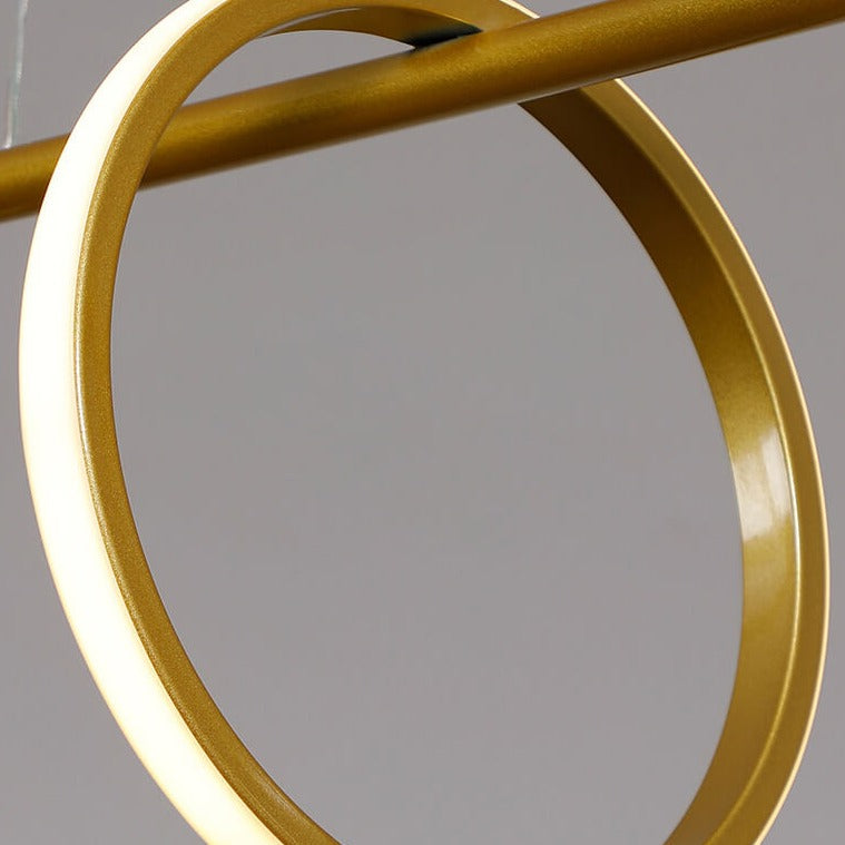Led Rings Hanging Chandelier