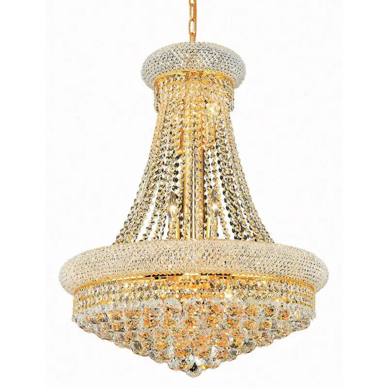 French Empire Gold Crystal Chandelier