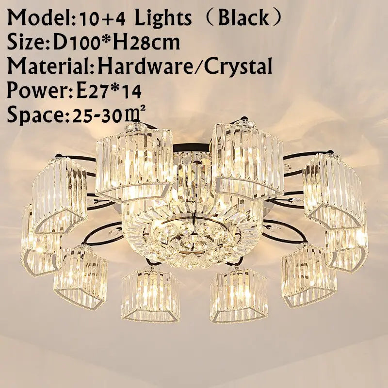 Modern Ceiling Circle Crystal Chandelier ChandeliersLife®