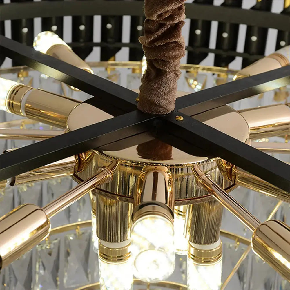 Crystal Black Copper Chandelier ChandeliersLife®