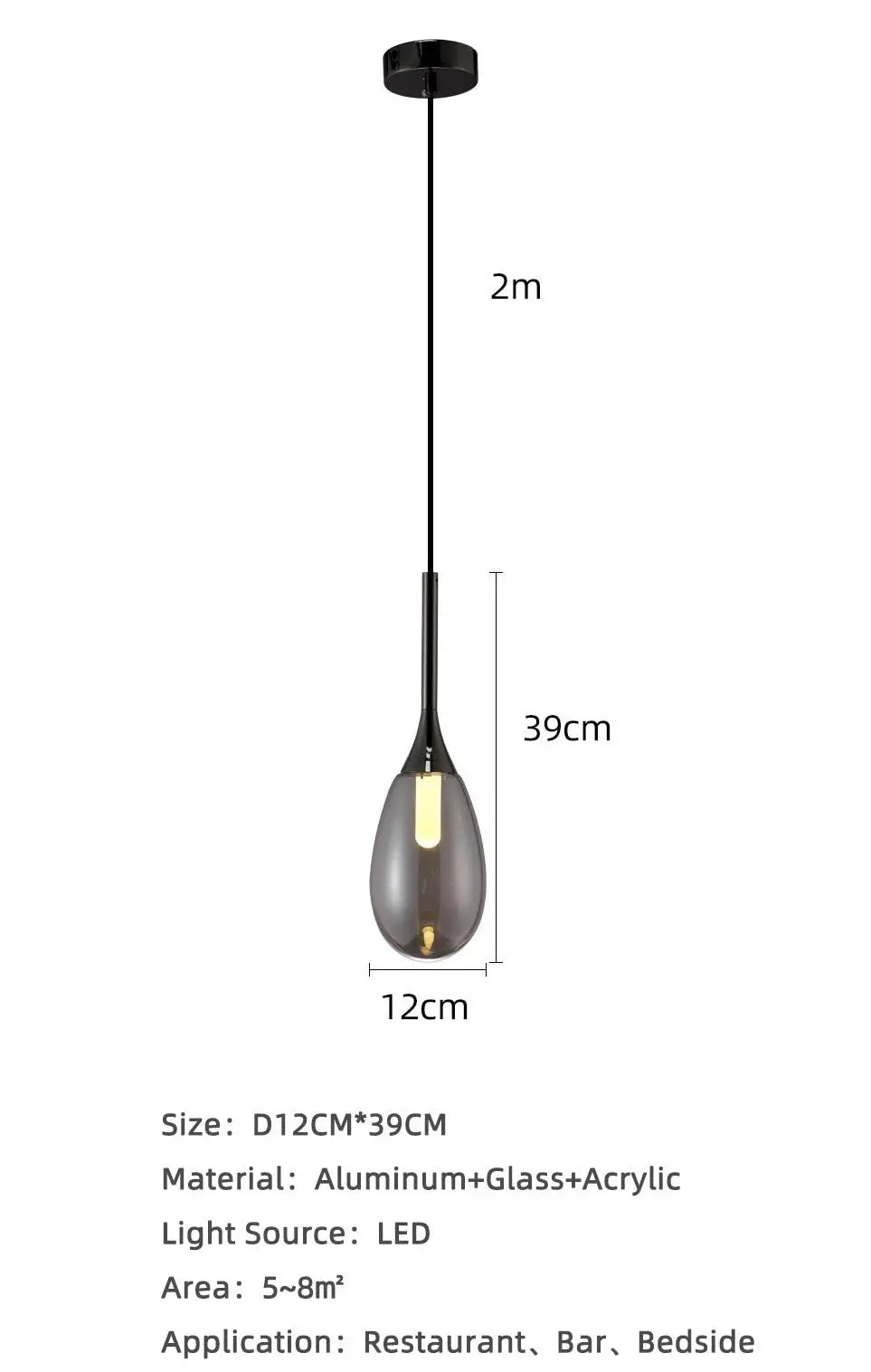 Modern Gold Glass Ball Pendant Light ChandeliersLife®