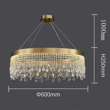 Luxury Crystal Hanging Light Round Chandelier ChandeliersLife®