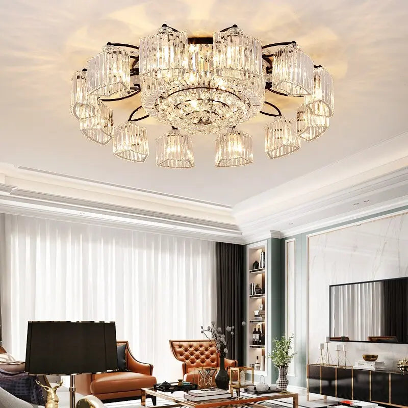 Modern Ceiling Circle Crystal Chandelier ChandeliersLife®