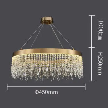 Luxury Crystal Hanging Light Round Chandelier ChandeliersLife®
