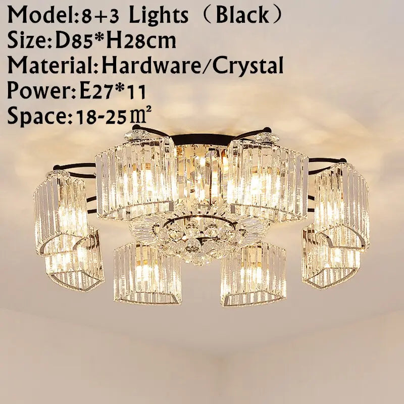 Modern Ceiling Circle Crystal Chandelier ChandeliersLife®