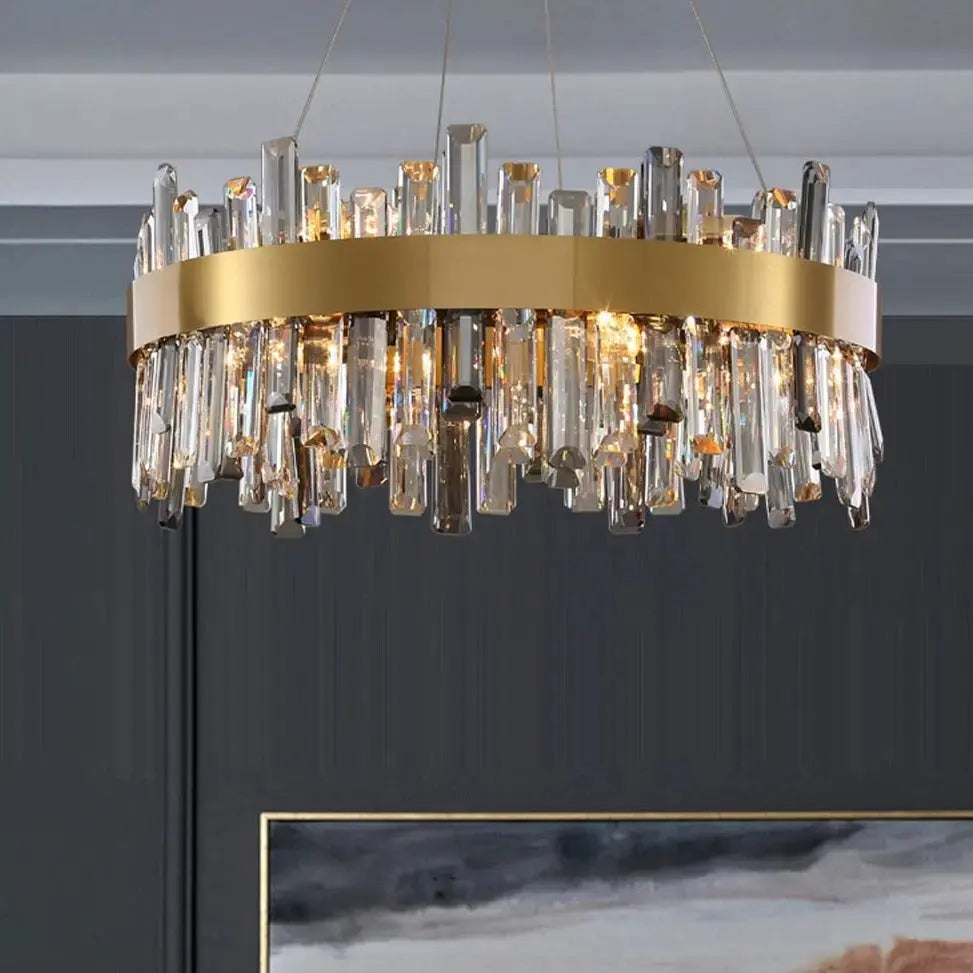 Crystal Round Designer Chandelier ChandeliersLife®