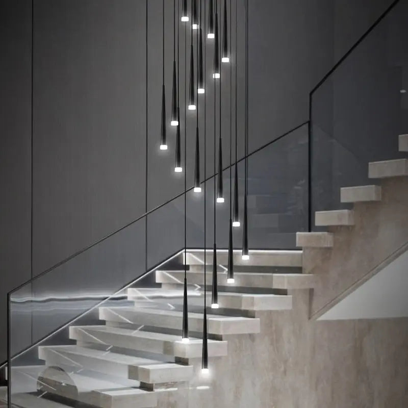 Long Stair Chandelier