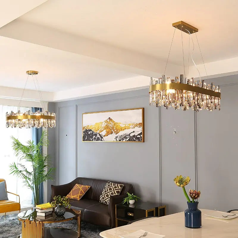 Crystal Oval Designer Chandelier ChandeliersLife®