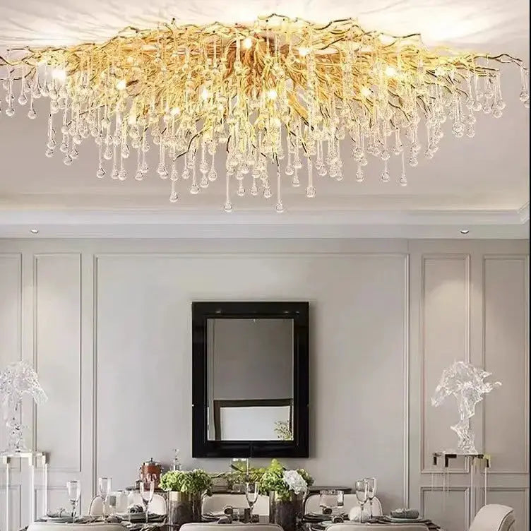 Ceiling Luxury Gold Crystal LED Chandelier ChandeliersLife®