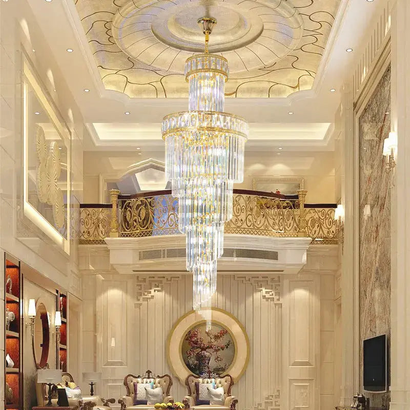 Loft Stair Rotating Long Chandelier ChandeliersLife®