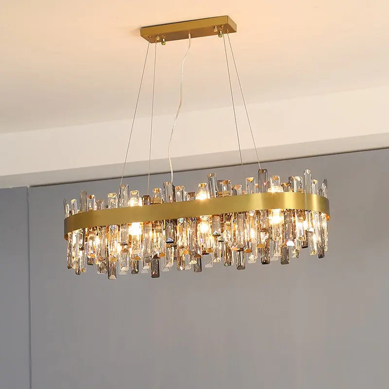 Crystal Oval Designer Chandelier
