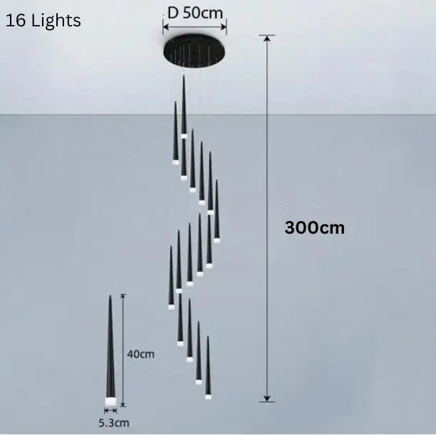 Long Stair Chandelier ChandeliersLife®