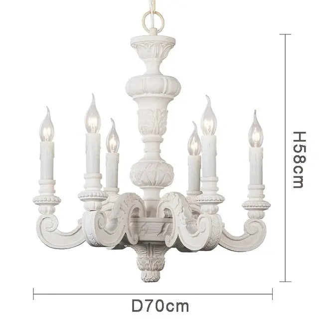 Roman Pillar Wooden Chandelier ChandeliersLife®