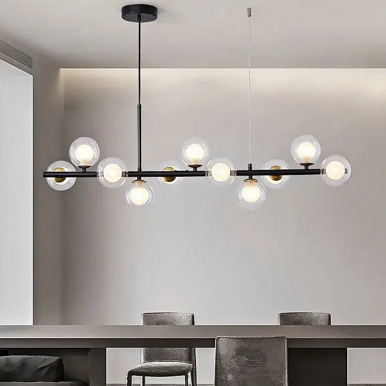 Modern Long Dining Room Chandeliers Glass Ball ChandeliersLife®
