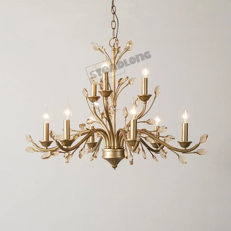 Modern Crystal Branche Chandelier - Brass ChandeliersLife®