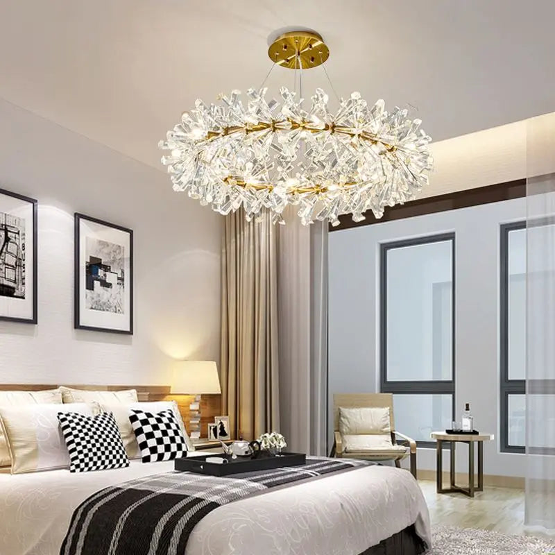 New Luxury Crystal Flower Chandelier ChandeliersLife®
