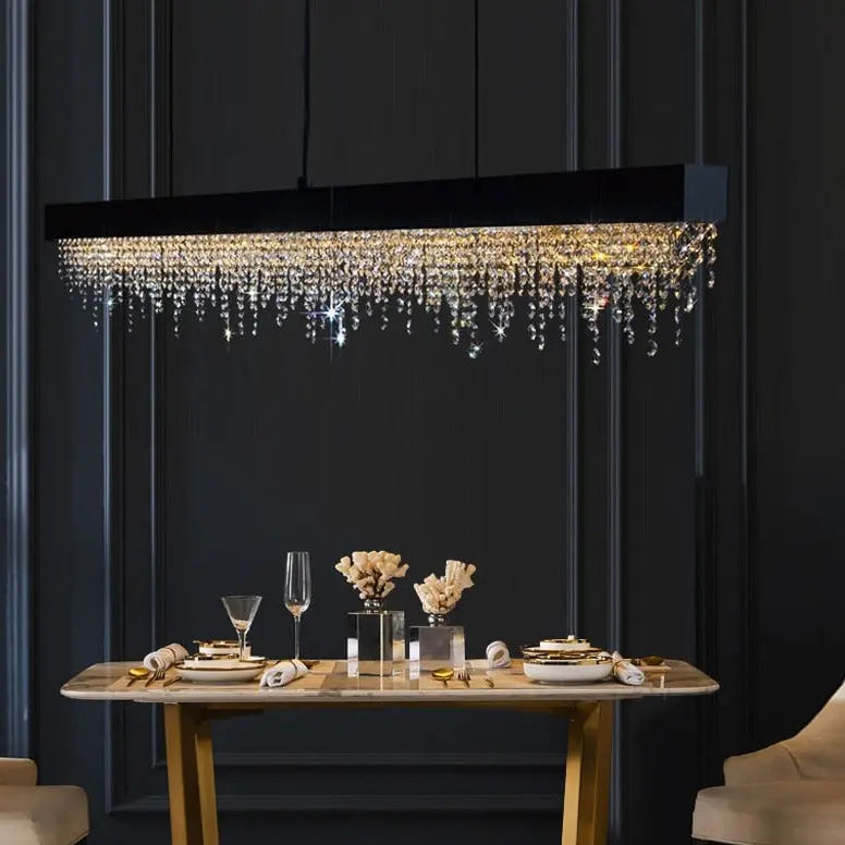 Rectangle Modern Crystal Chandelier