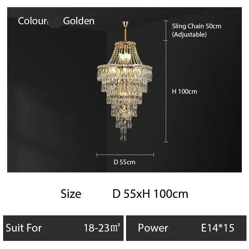 Duplex Villa Crystal Chandelier ChandeliersLife®
