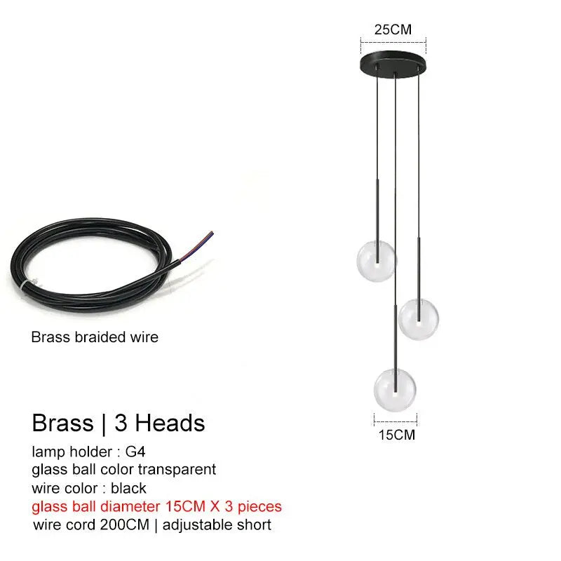 Modern Luxury Glass Ball Chandelier ChandeliersLife®