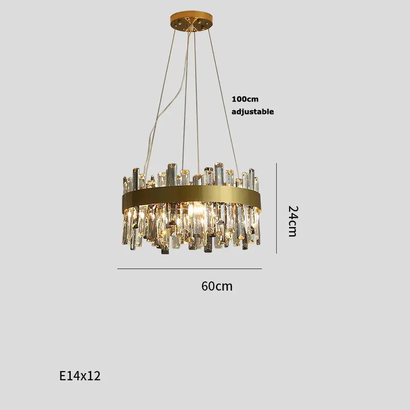 Crystal Round Designer Chandelier ChandeliersLife®