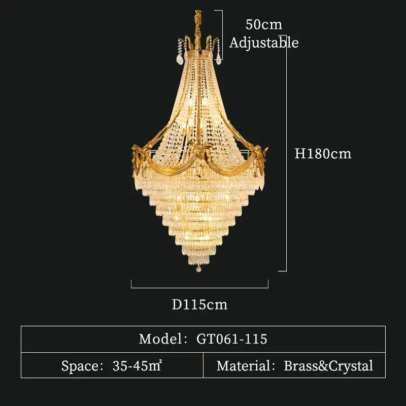 Crown Shape Crystal Chandelier ChandeliersLife®