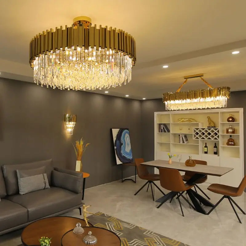 Modern Luxury Gold Crystal Lustre ChandeliersLife®
