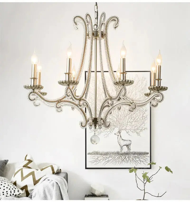 French Cast Metal Chandelier ChandeliersLife®