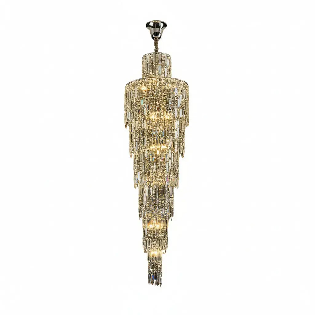 Rotating Staircase Crystal Chandelier ChandeliersLife®