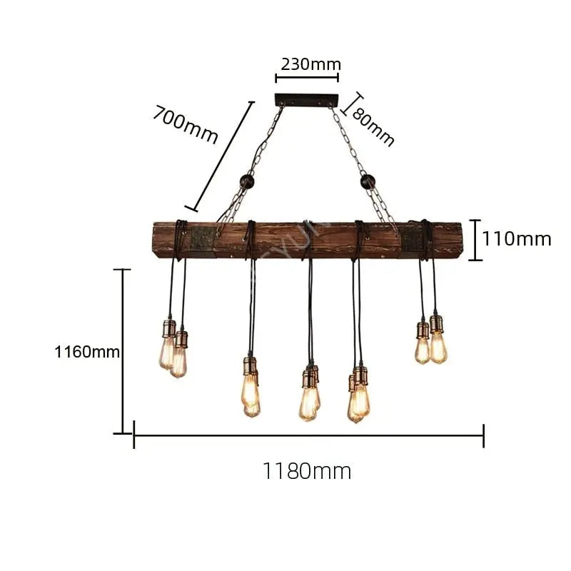 Retro Farmhouse Style Chandelier ChandeliersLife®