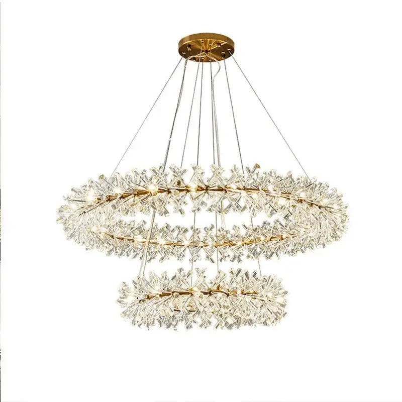 New Luxury Crystal Flower Chandelier