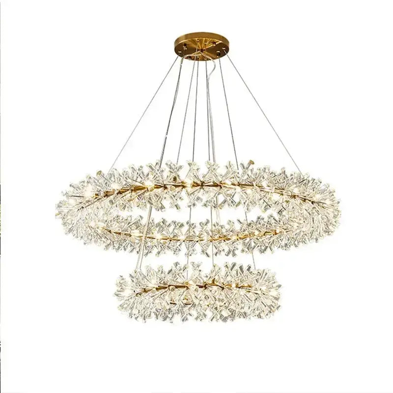 New Luxury Crystal Flower Chandelier ChandeliersLife®