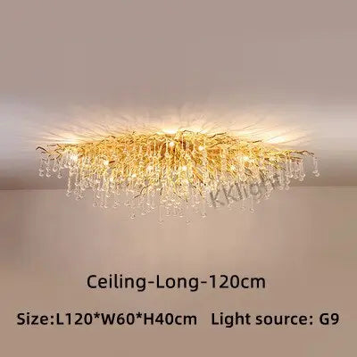 Ceiling Luxury Gold Crystal LED Chandelier ChandeliersLife®