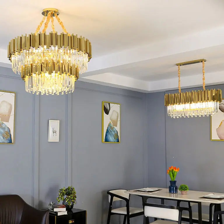 Modern Luxury Gold Crystal Lustre ChandeliersLife®
