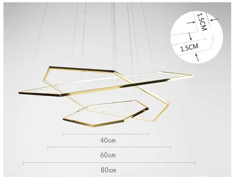 New Post-Modern Luxury Gold Chandelier ChandeliersLife®