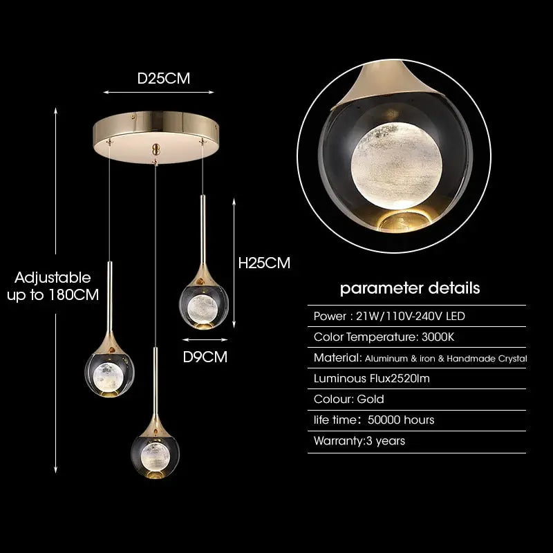 Moon Shape Pendant Light ChandeliersLife®