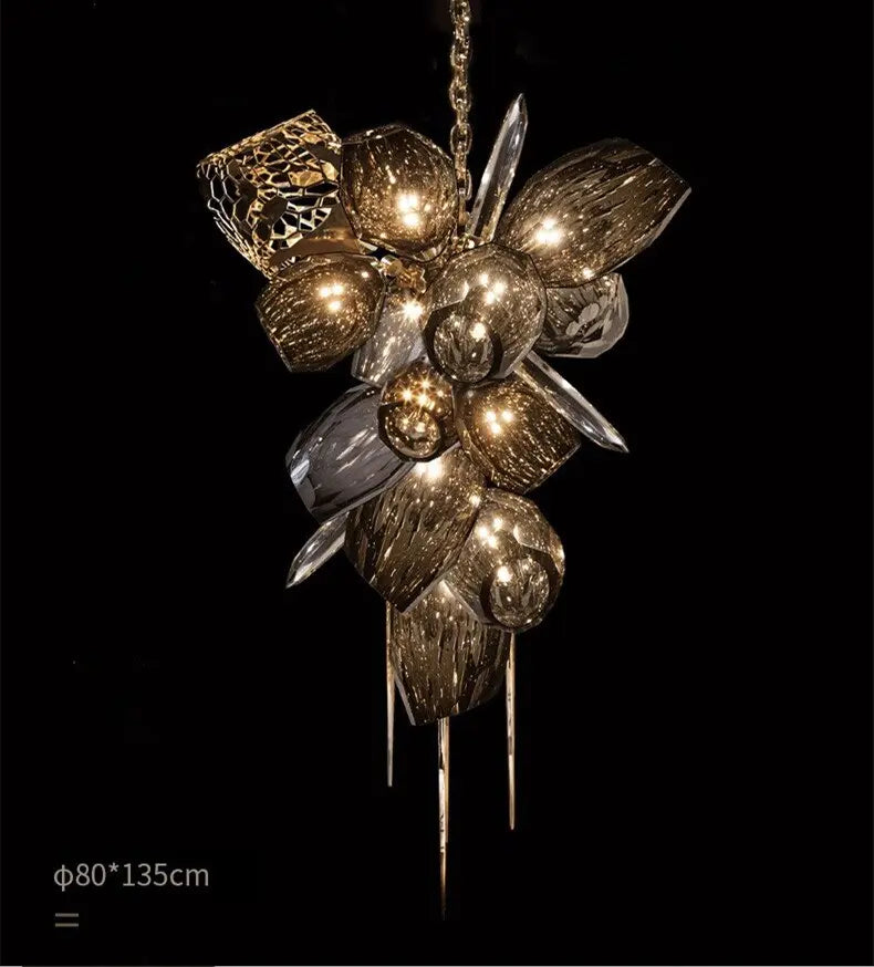 Modern Luxury Villa Glass Chandelier ChandeliersLife®