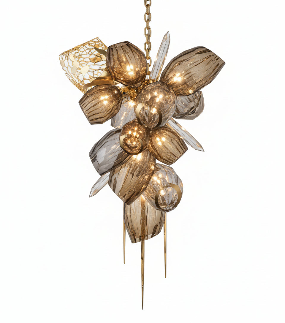 Modern Luxury Villa Glass Chandelier ChandeliersLife®