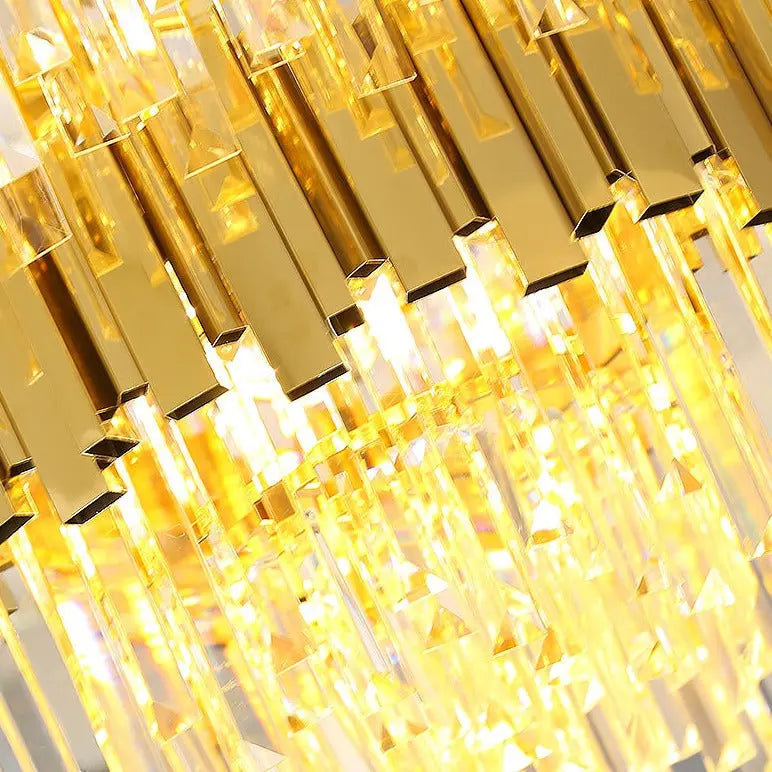 Modern Line Luxury Gold Crystal Lustre ChandeliersLife®